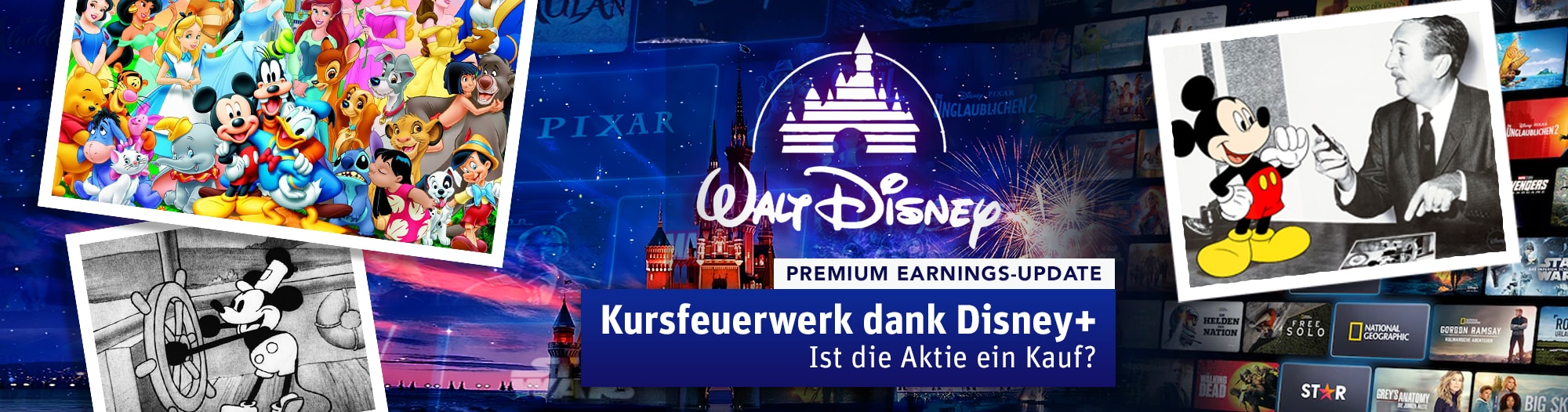 Walt Disney Earnings Update - Kursfeuerwerk dank Disney+ Header