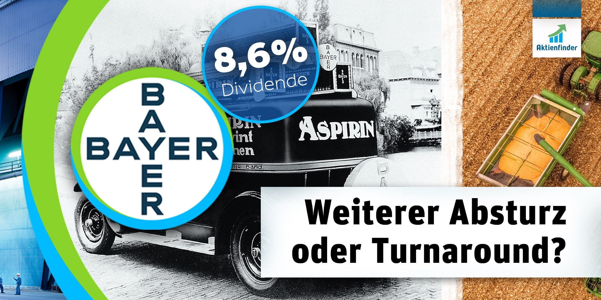 Bayer 8,6 Dividende! Weiterer Absturz oder Turnaround?
