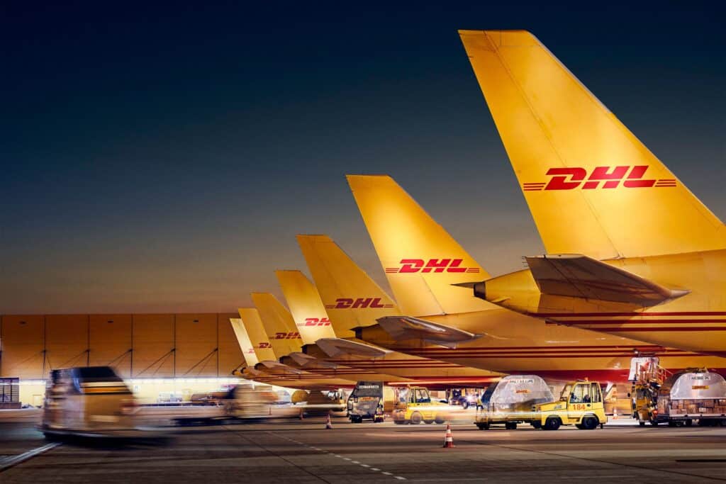 Der Geschäftsbereich Express hat eigene Flugzeuge ©DHL Group